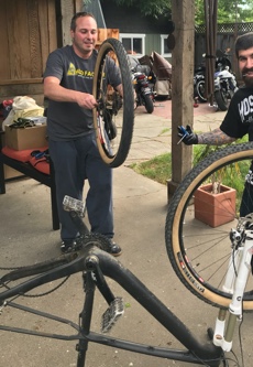 me playing with bikes