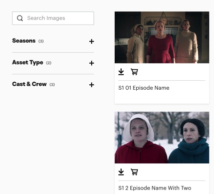 image of gallery filter checkboxes